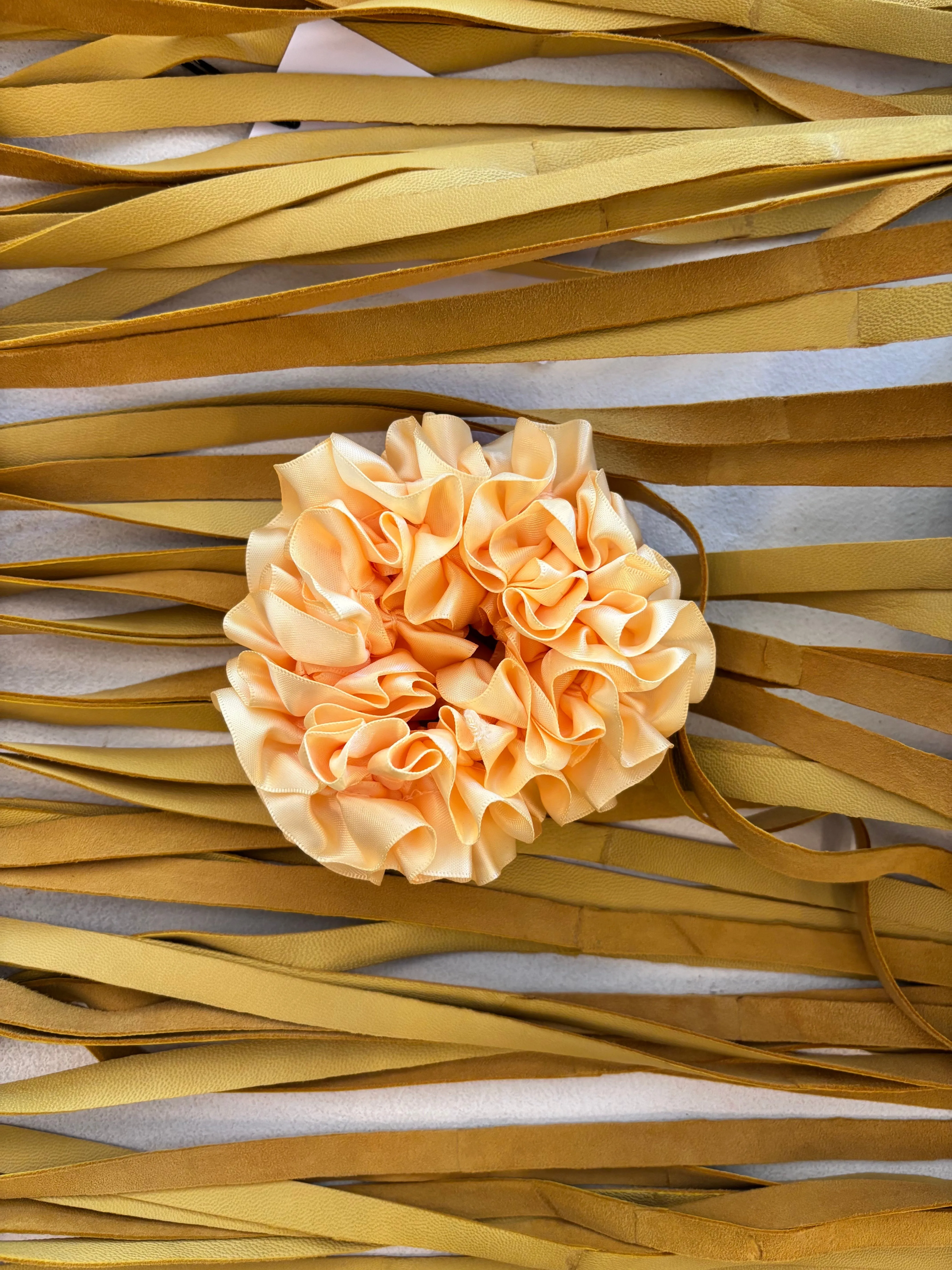 CARNATION SCRUNCHIE, CHAMOIS sold by Maryam Nassir Zadeh product image thumbnail 2