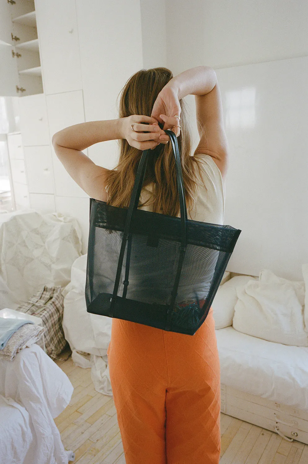 BONITA TOTE, INKWELL MESH sold by Maryam Nassir Zadeh product image thumbnail 4