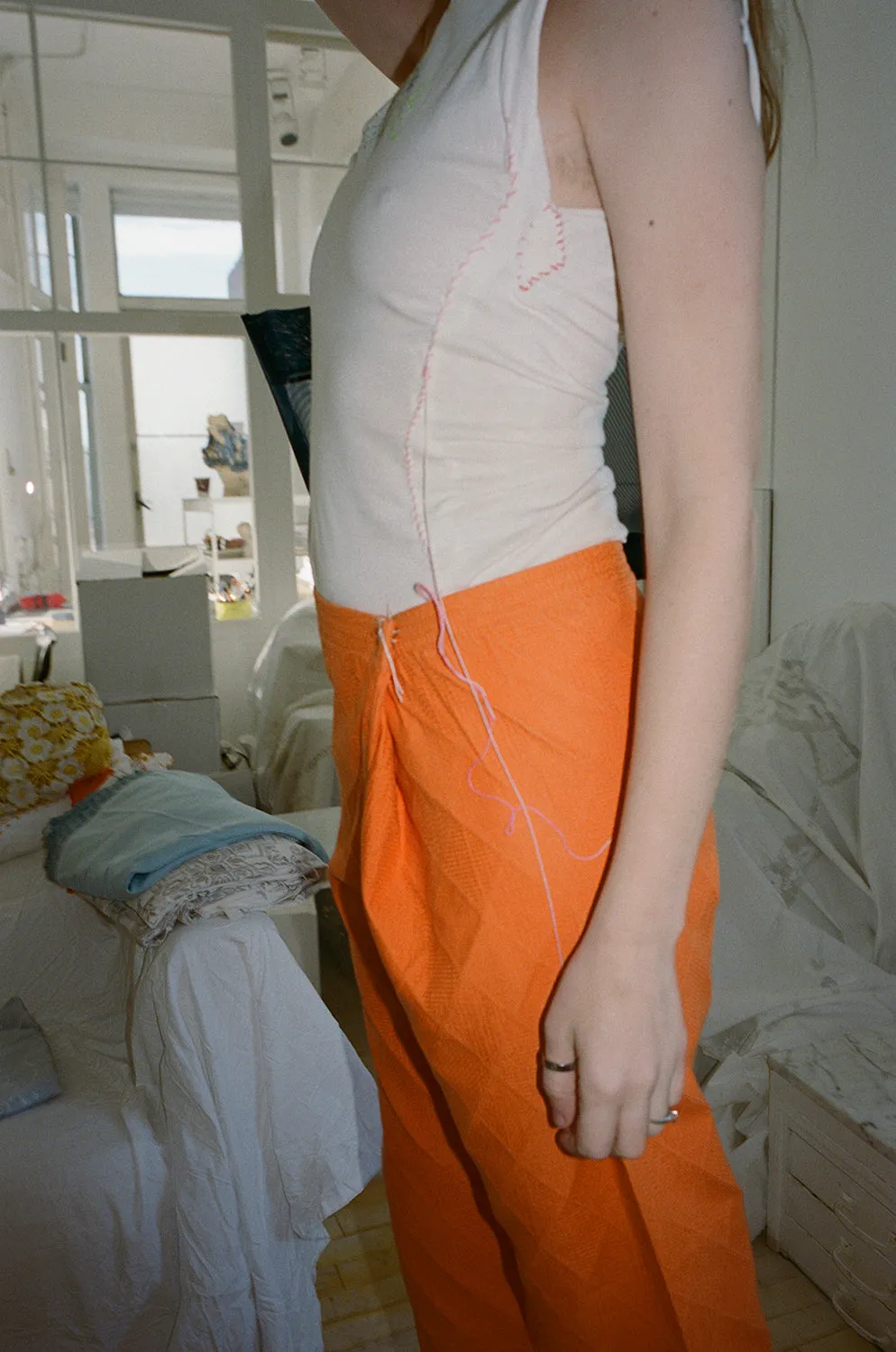 DIAMOND TEXTURE ORANGE PANTS, RUN 5 1997 sold by Maryam Nassir Zadeh product image thumbnail 4