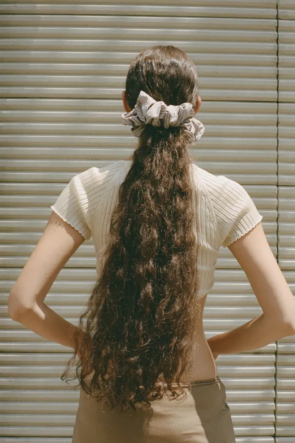 CAMELLIA SCRUNCHIE, TAUPE sold by Maryam Nassir Zadeh product image thumbnail 2