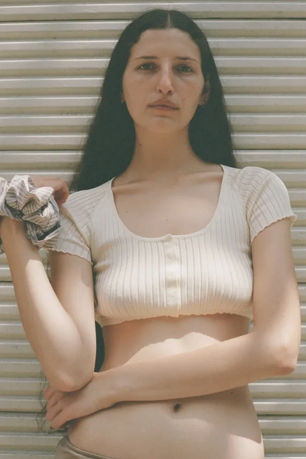 CAMELLIA SCRUNCHIE, TAUPE sold by Maryam Nassir Zadeh product image thumbnail 4