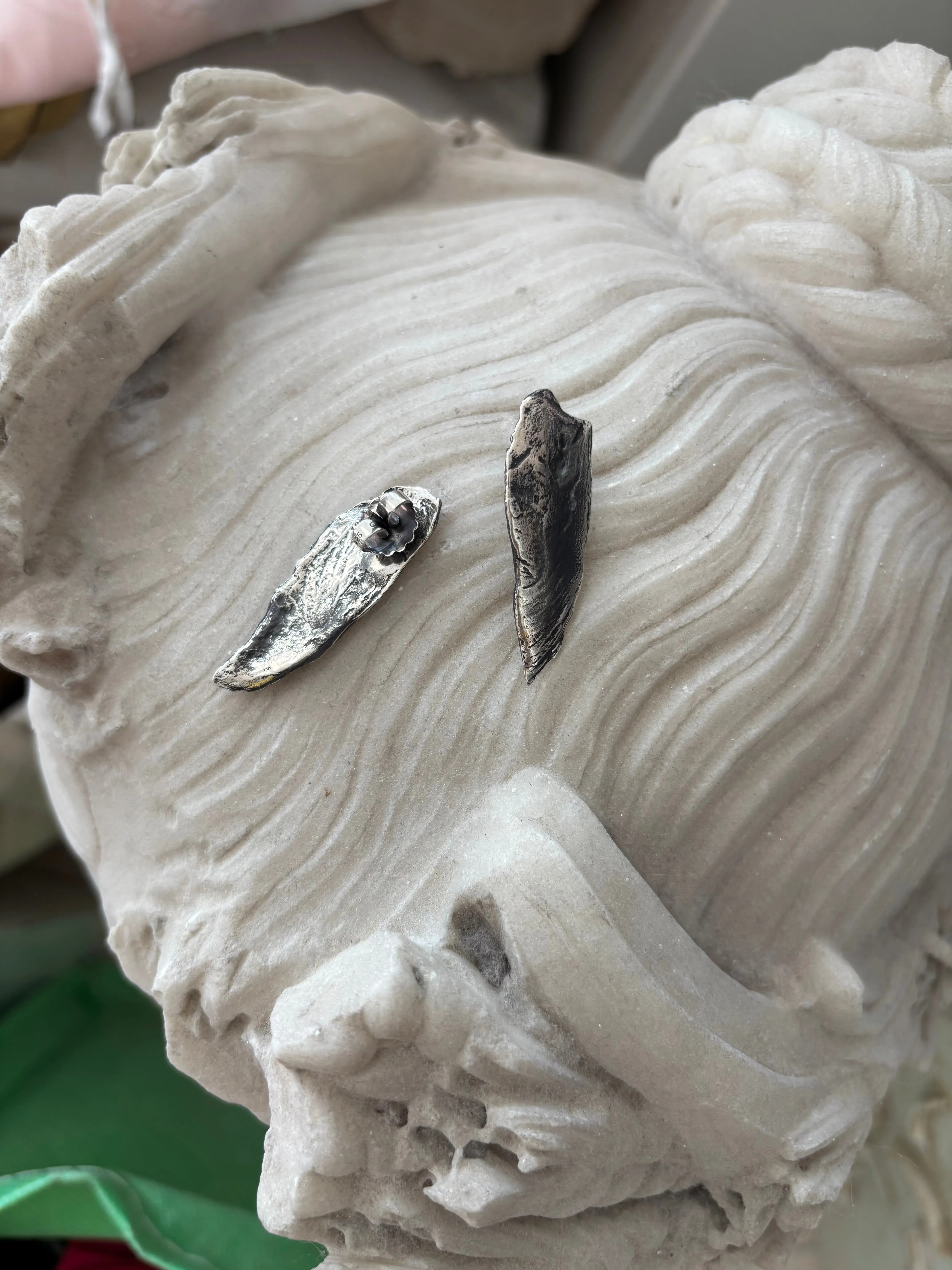 FEATHER EARRINGS, SILVER sold by Maryam Nassir Zadeh product image thumbnail 2