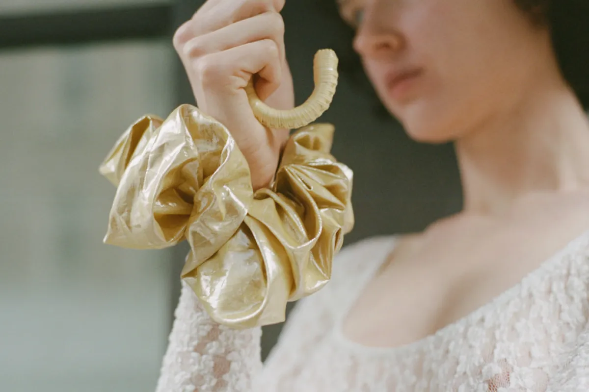 CAMELLIA SCRUNCHIE, BLOOM made by Maryam Nassir Zadeh
