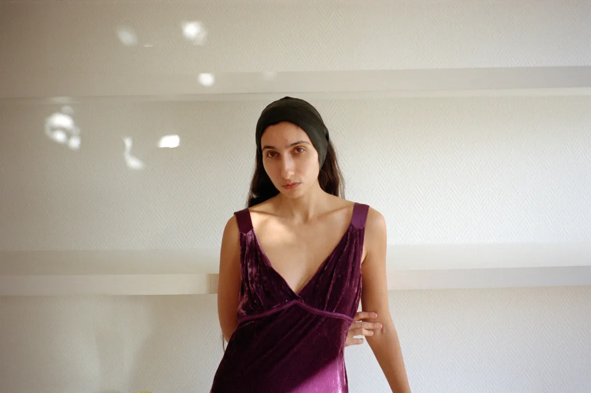 FROISSE BANDEAU, BLACK made by Merrma