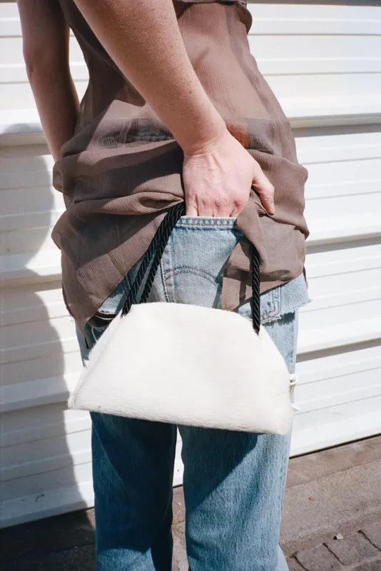 SUN PURSE, WHITE made by Maryam Nassir Zadeh