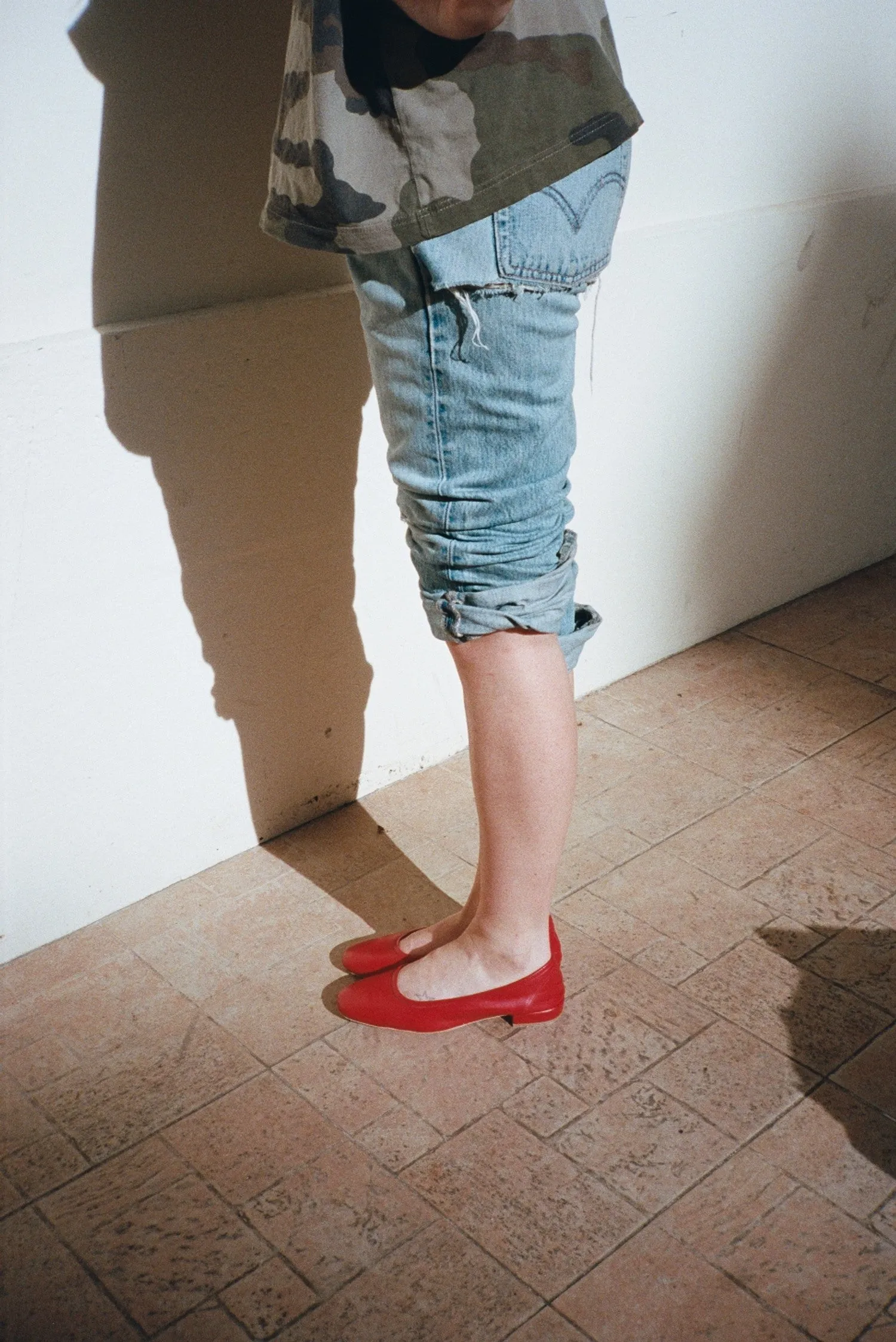 SERAFINA FLAT, ROSSO CALF sold by Maryam Nassir Zadeh product image thumbnail 3