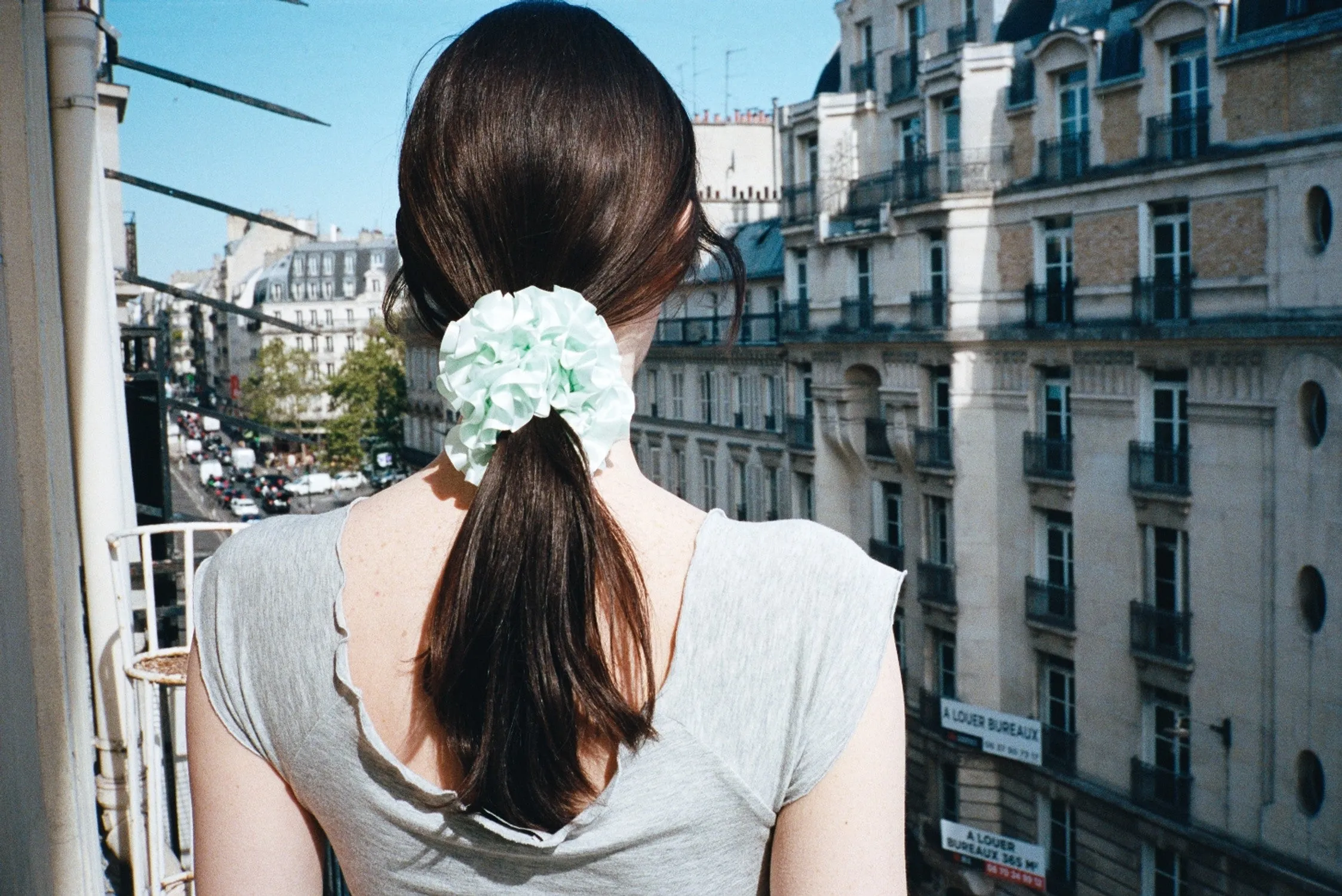 CARNATION SCRUNCHIE, ICE MINT sold by Maryam Nassir Zadeh product image thumbnail 4
