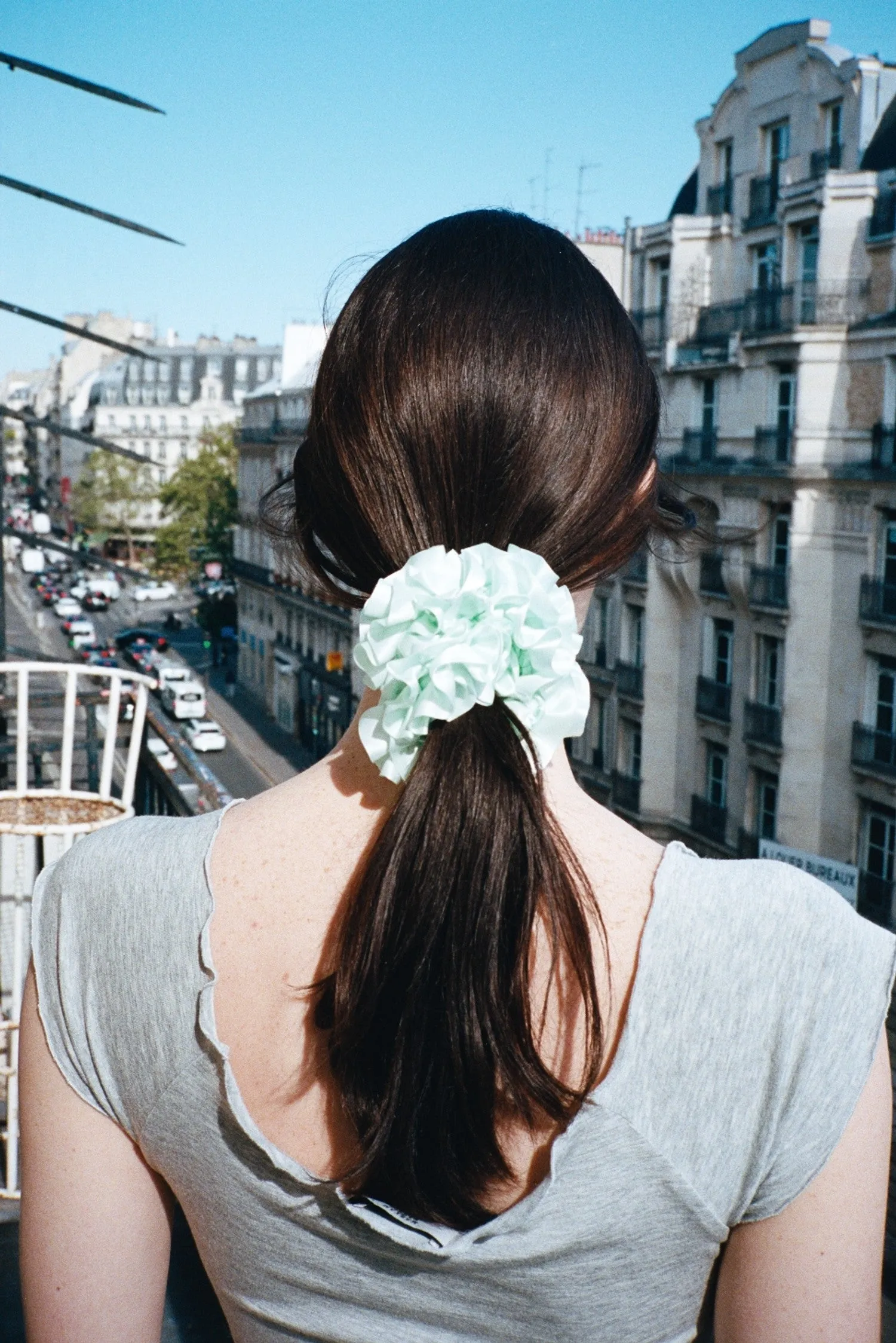 CARNATION SCRUNCHIE, ICE MINT sold by Maryam Nassir Zadeh product image thumbnail 2