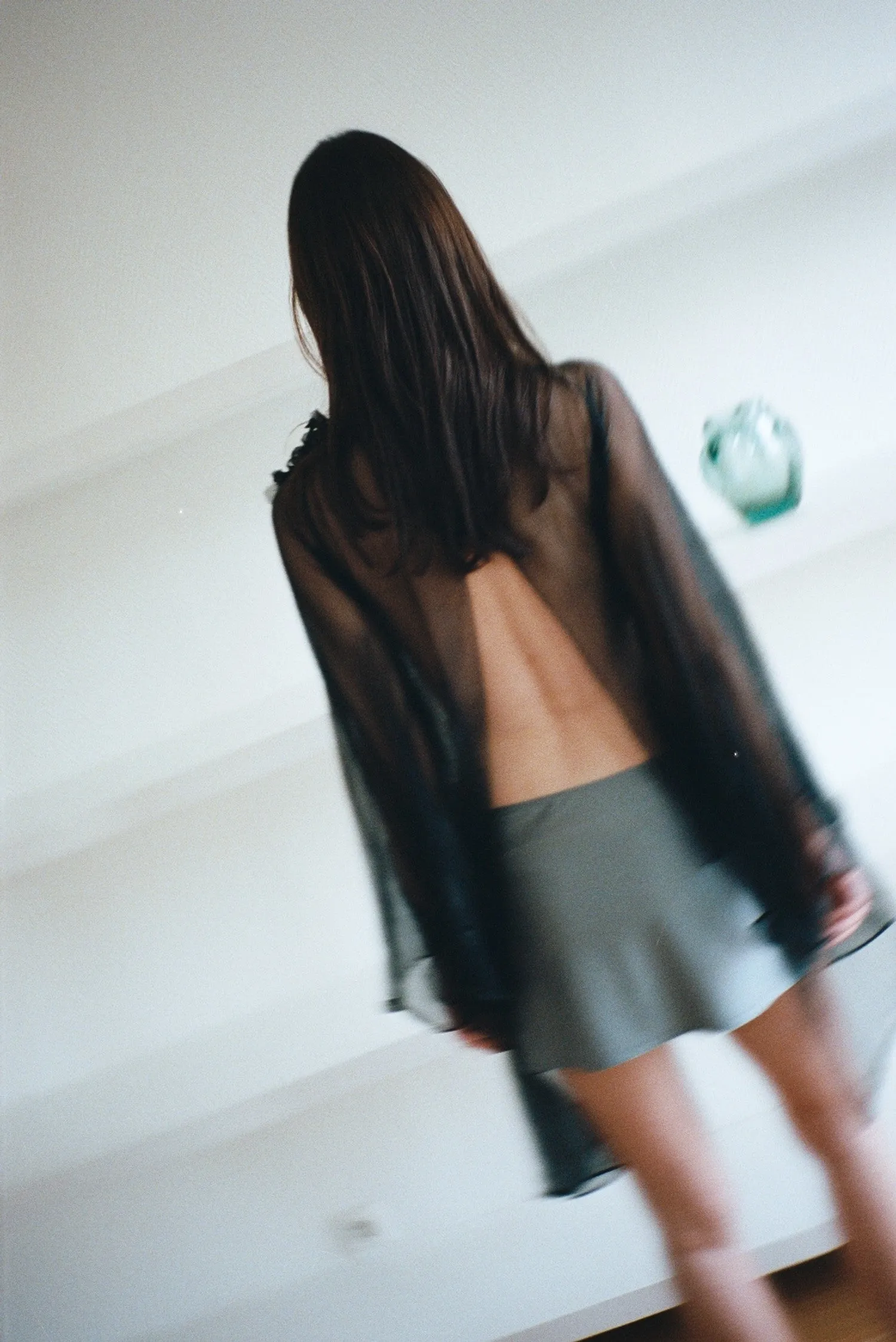 BISOU SKIRT, SLATE sold by Maryam Nassir Zadeh product image thumbnail 5