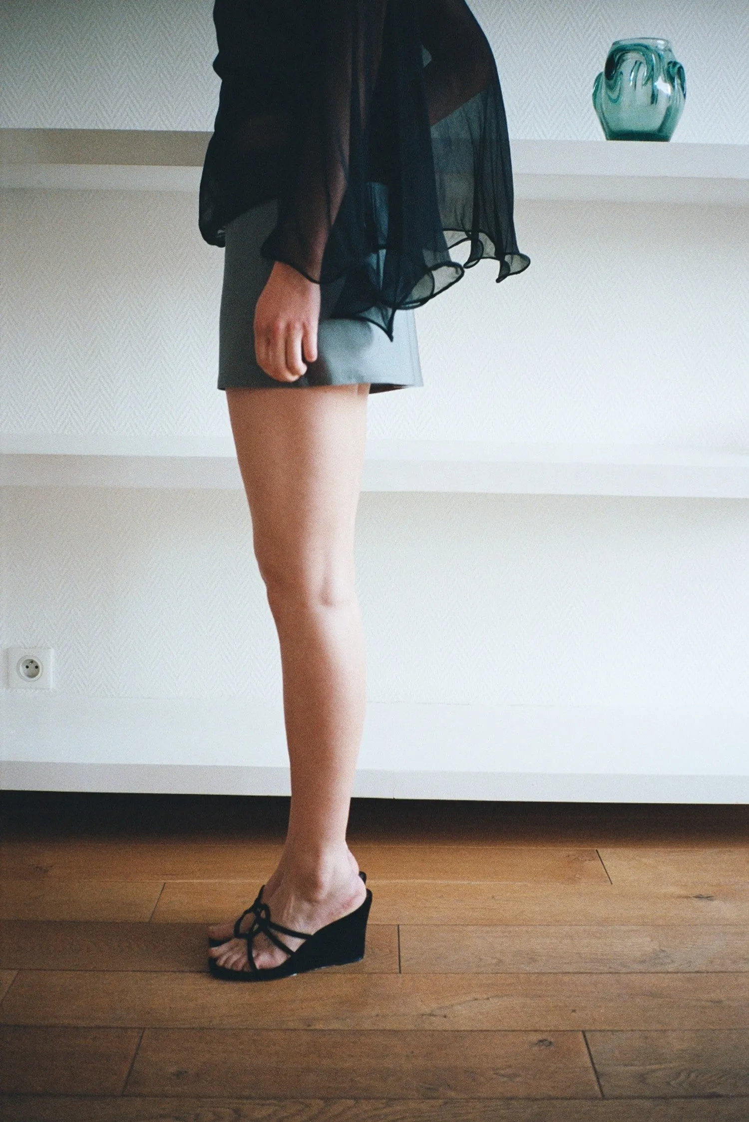 BISOU SKIRT, SLATE sold by Maryam Nassir Zadeh product image thumbnail 4