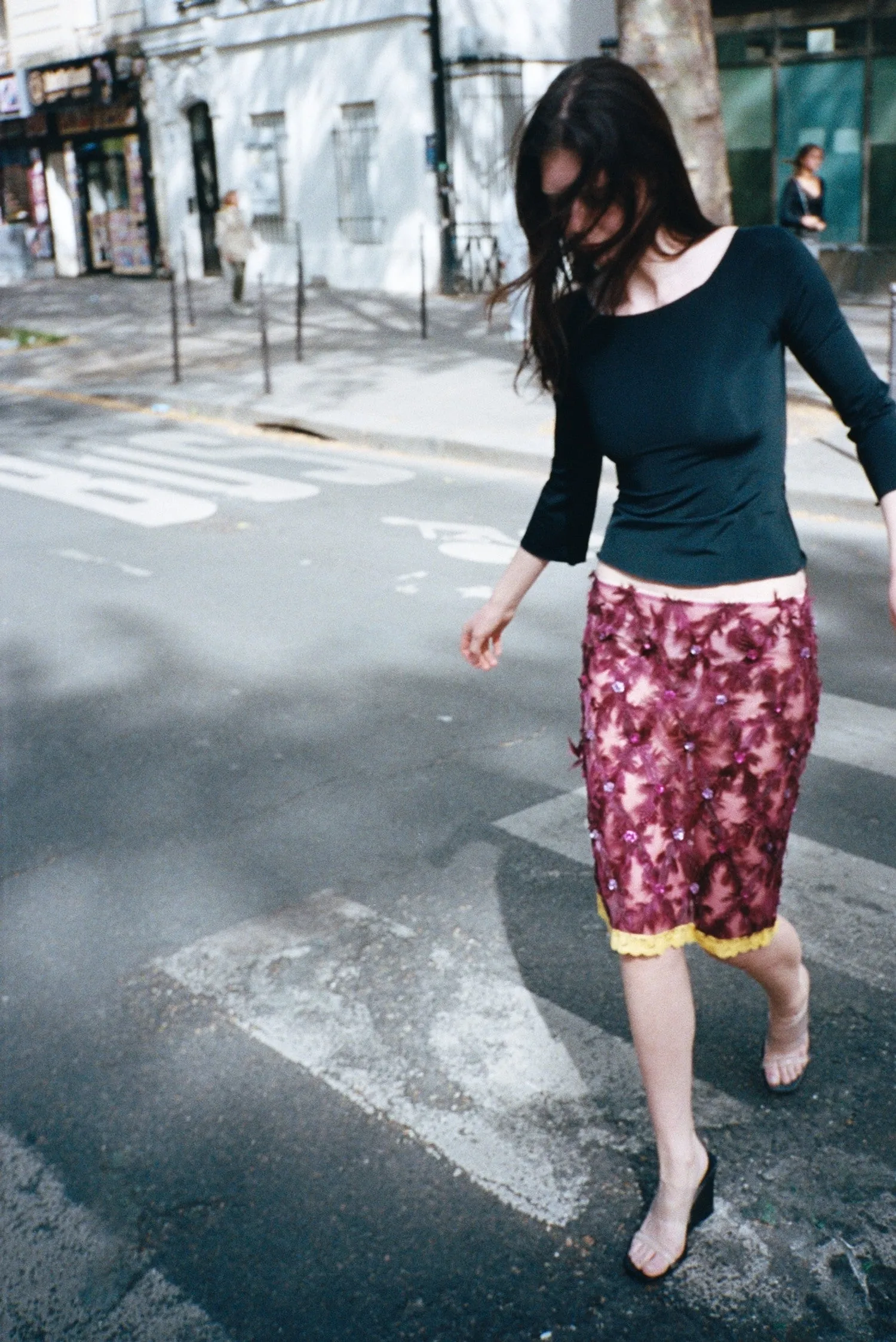 WHISPER TEE, BLACK sold by Maryam Nassir Zadeh product image thumbnail 5