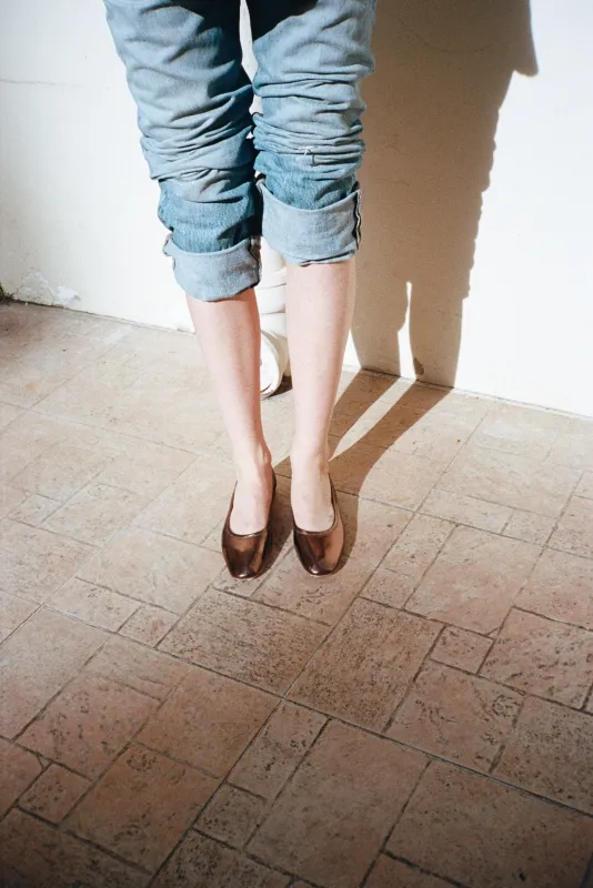 SERAFINA FLAT, DEEP BRASS made by Maryam Nassir Zadeh