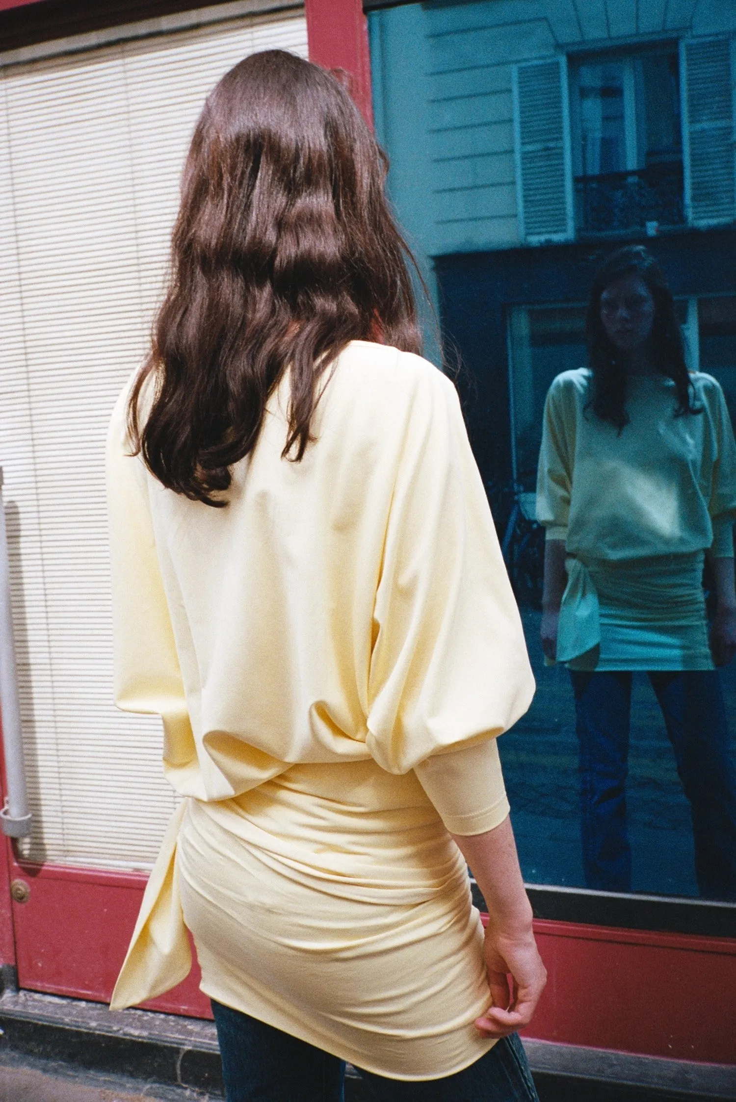 HELENA DRESS, BUTTER sold by Maryam Nassir Zadeh product image thumbnail 3