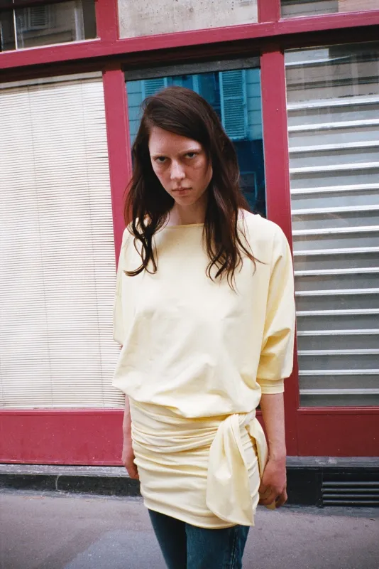 HELENA DRESS, BUTTER made by Maryam Nassir Zadeh