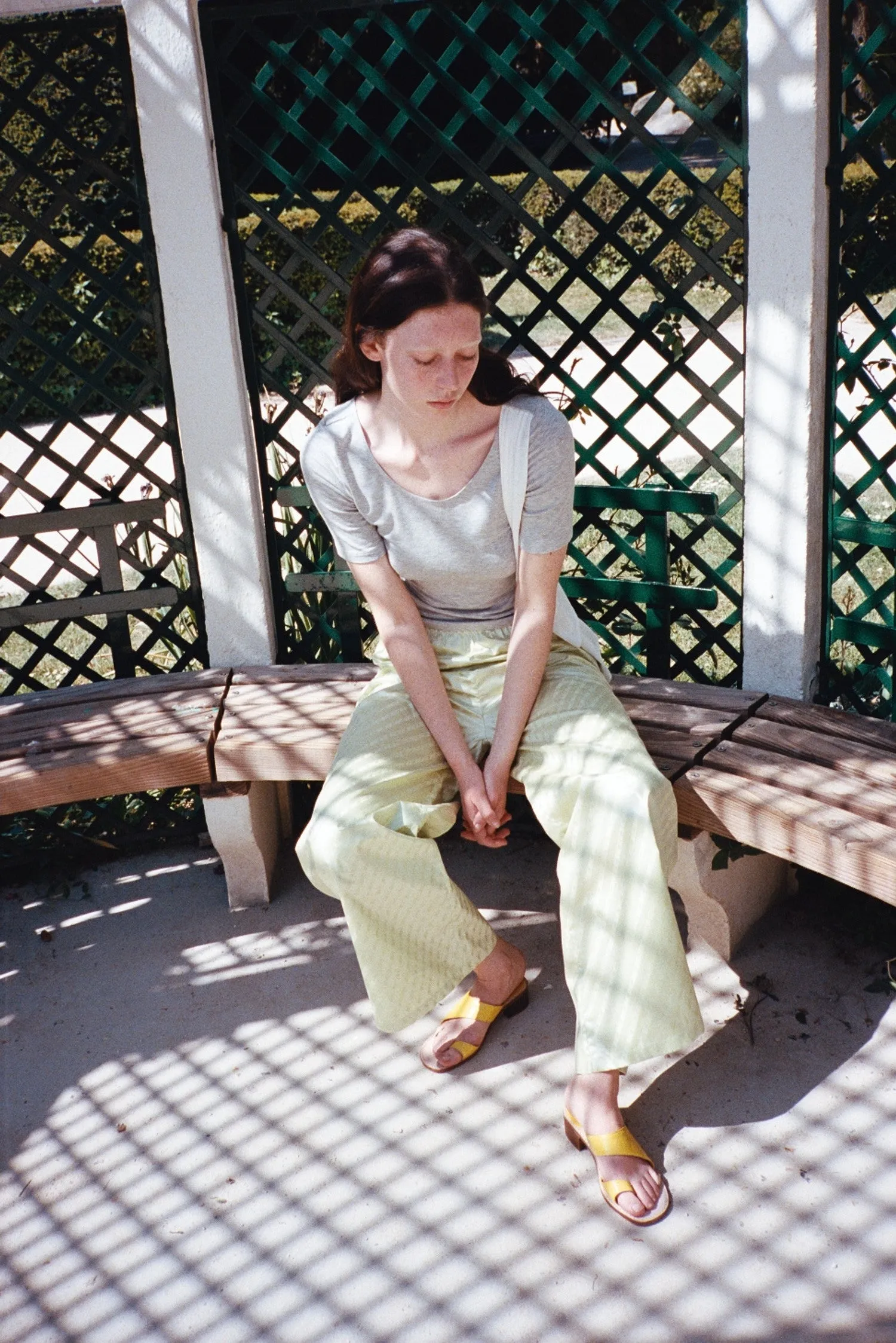 NOUCKI TROUSER, ALMOND GREEN sold by Maryam Nassir Zadeh product image thumbnail 2