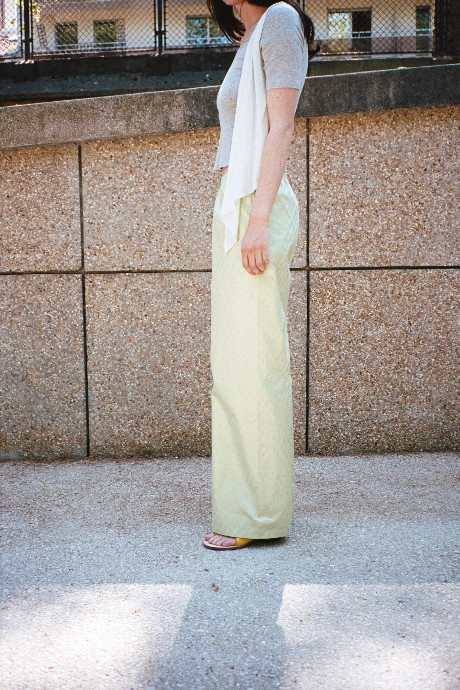 NOUCKI TROUSER, ALMOND GREEN sold by Maryam Nassir Zadeh product image thumbnail 4