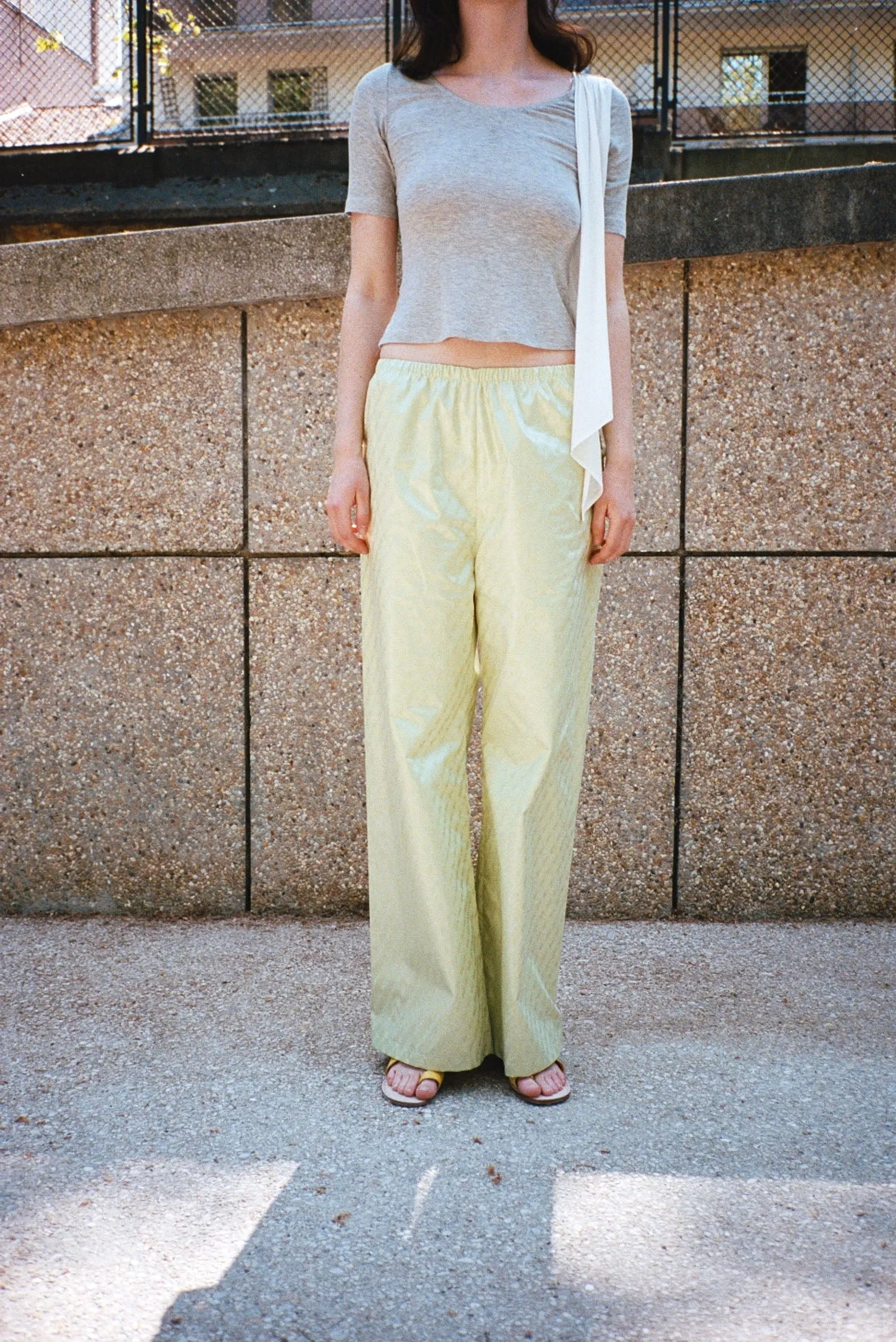 NOUCKI TROUSER, ALMOND GREEN sold by Maryam Nassir Zadeh product image thumbnail 3