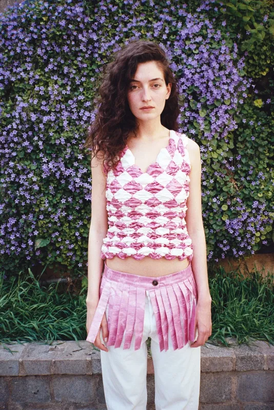 BELT BAND, RASPBERRY PINK made by Maryam Nassir Zadeh