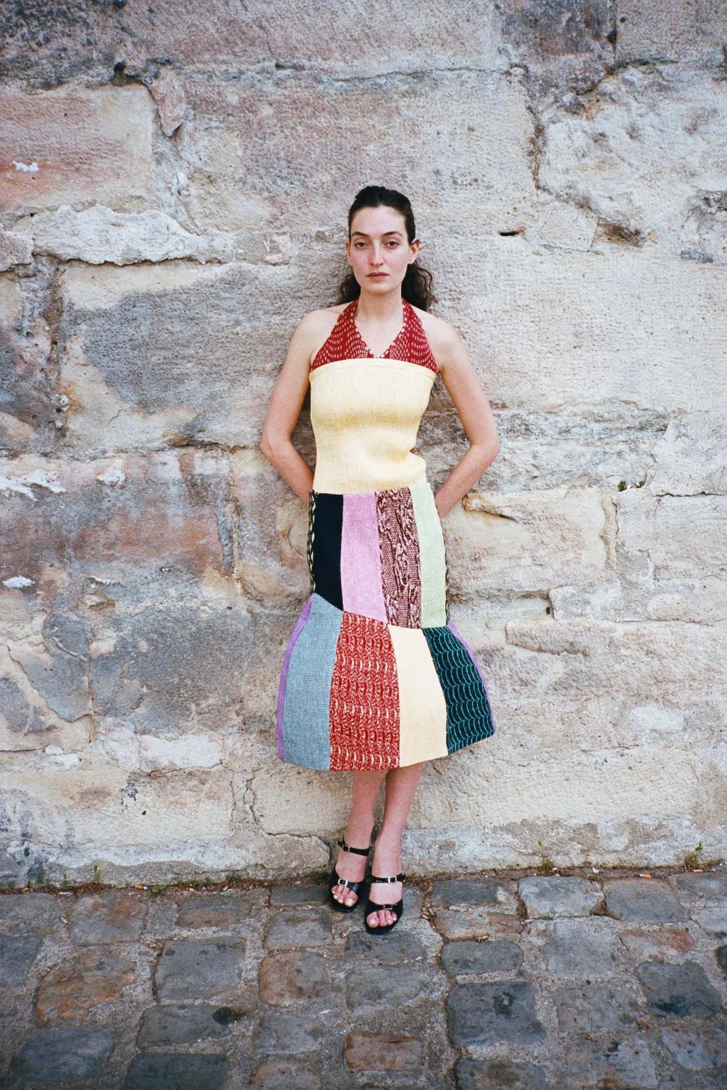 RIVIERA TOP, GOLD, YELLOW & RED DOTS sold by Maryam Nassir Zadeh product image thumbnail 2