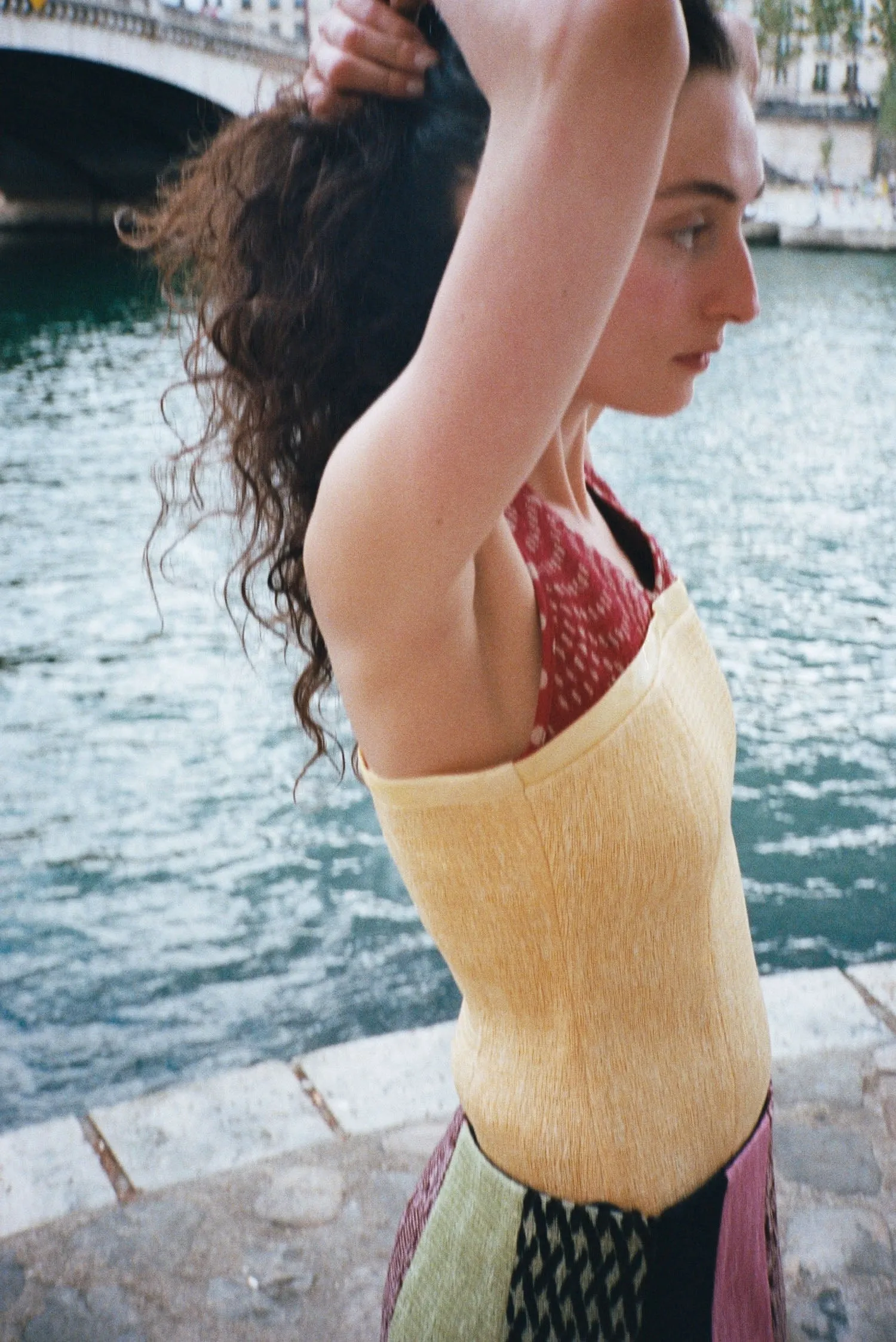 RIVIERA TOP, GOLD, YELLOW & RED DOTS sold by Maryam Nassir Zadeh product image thumbnail 5