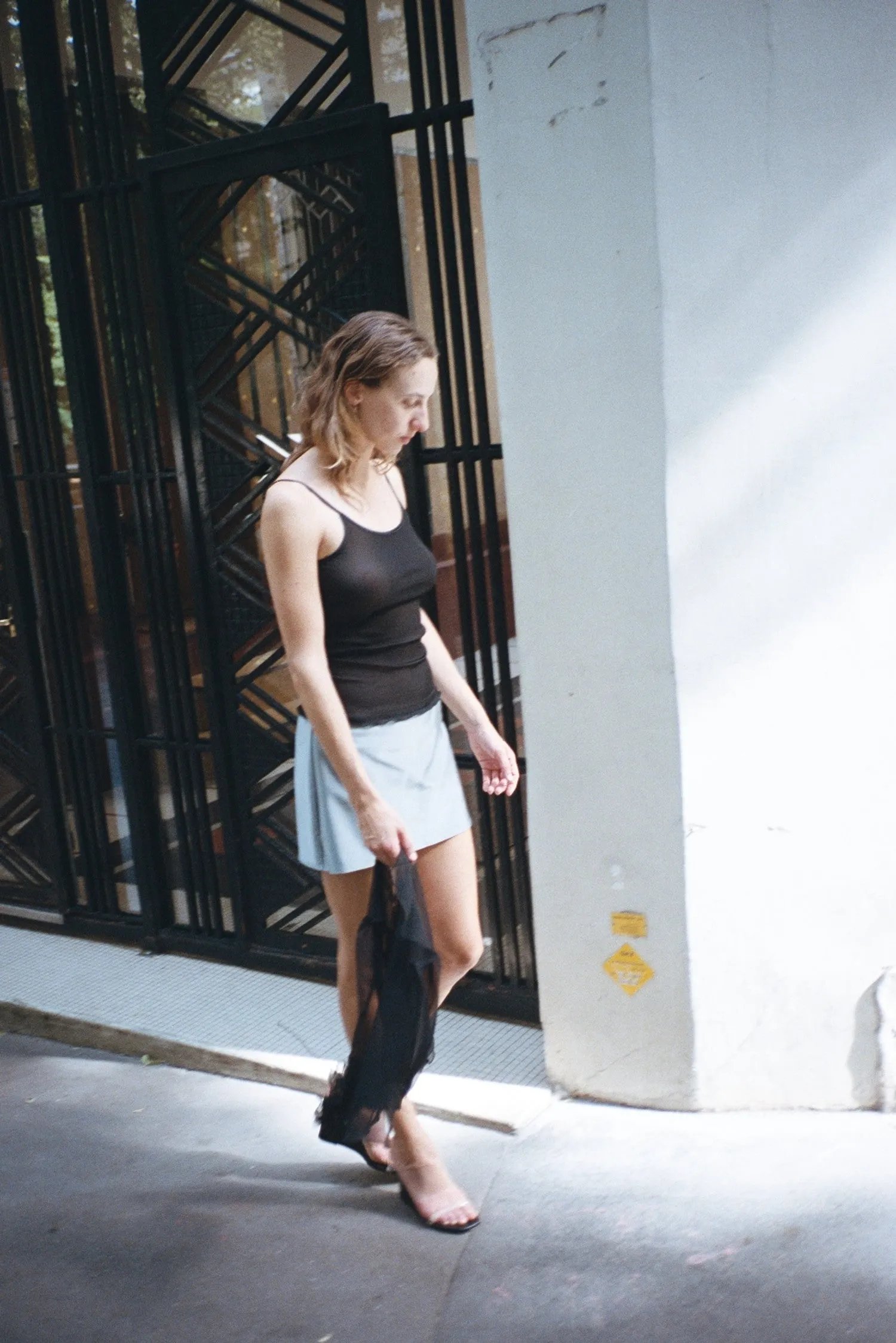SOIE PLISSE TOP, NOIR sold by Maryam Nassir Zadeh product image thumbnail 2