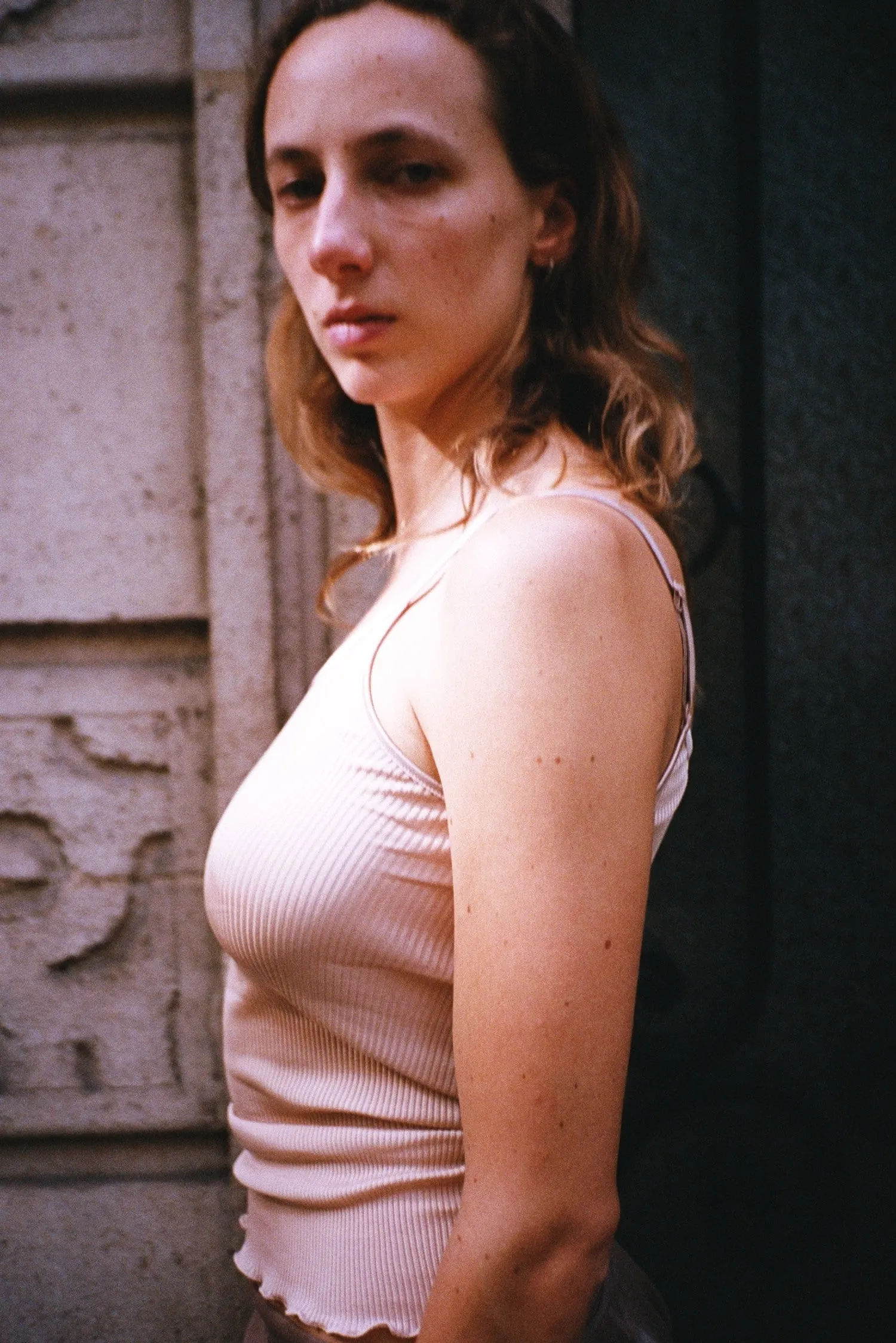 SOIE PLISSE TOP, NUDE sold by Maryam Nassir Zadeh product image thumbnail 3