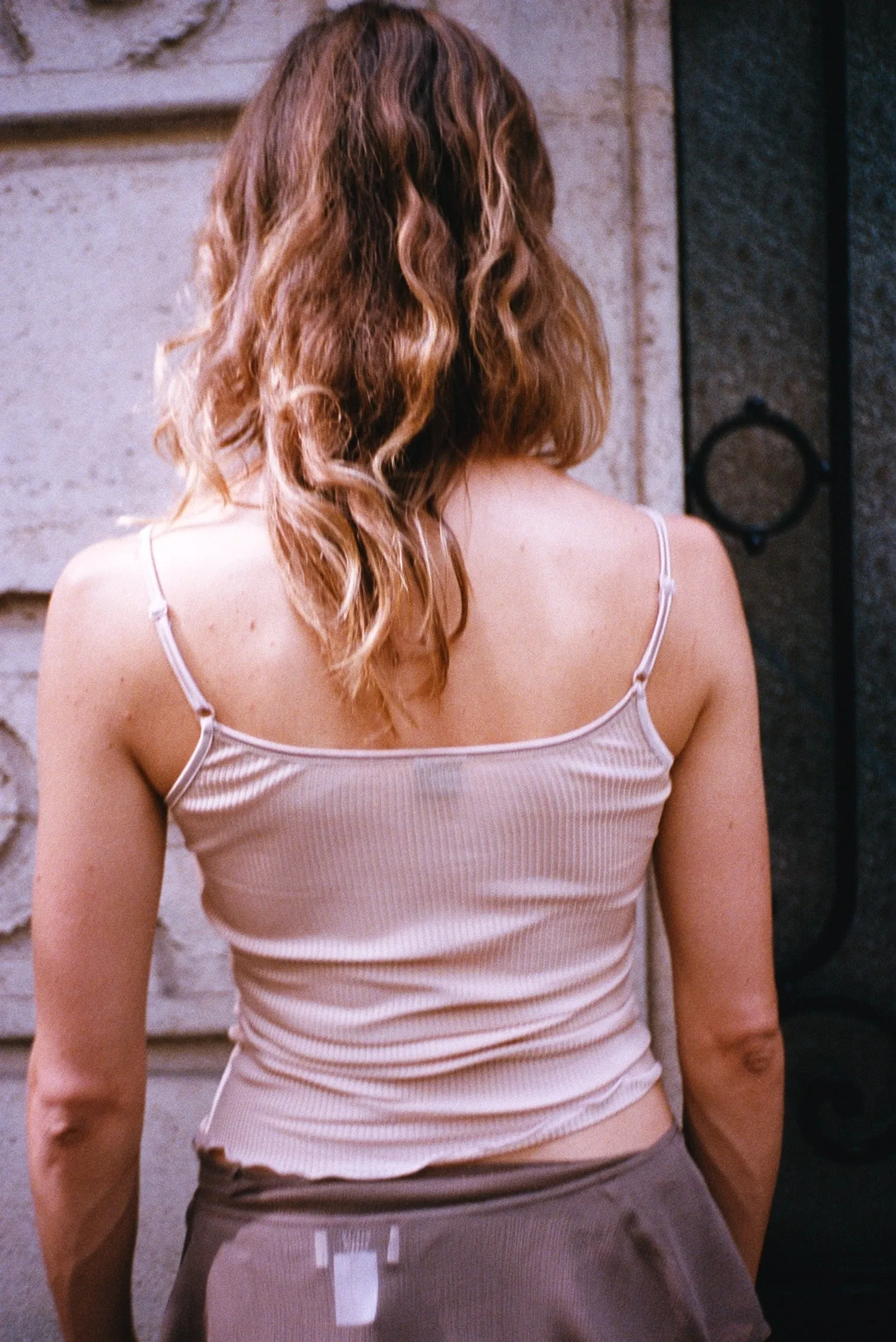 SOIE PLISSE TOP, NUDE sold by Maryam Nassir Zadeh product image thumbnail 4
