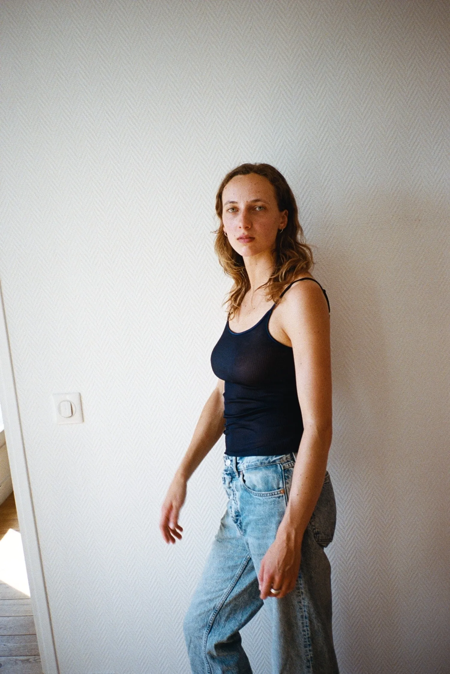 SOIE PLISSE TOP, BLEU sold by Maryam Nassir Zadeh product image thumbnail 5