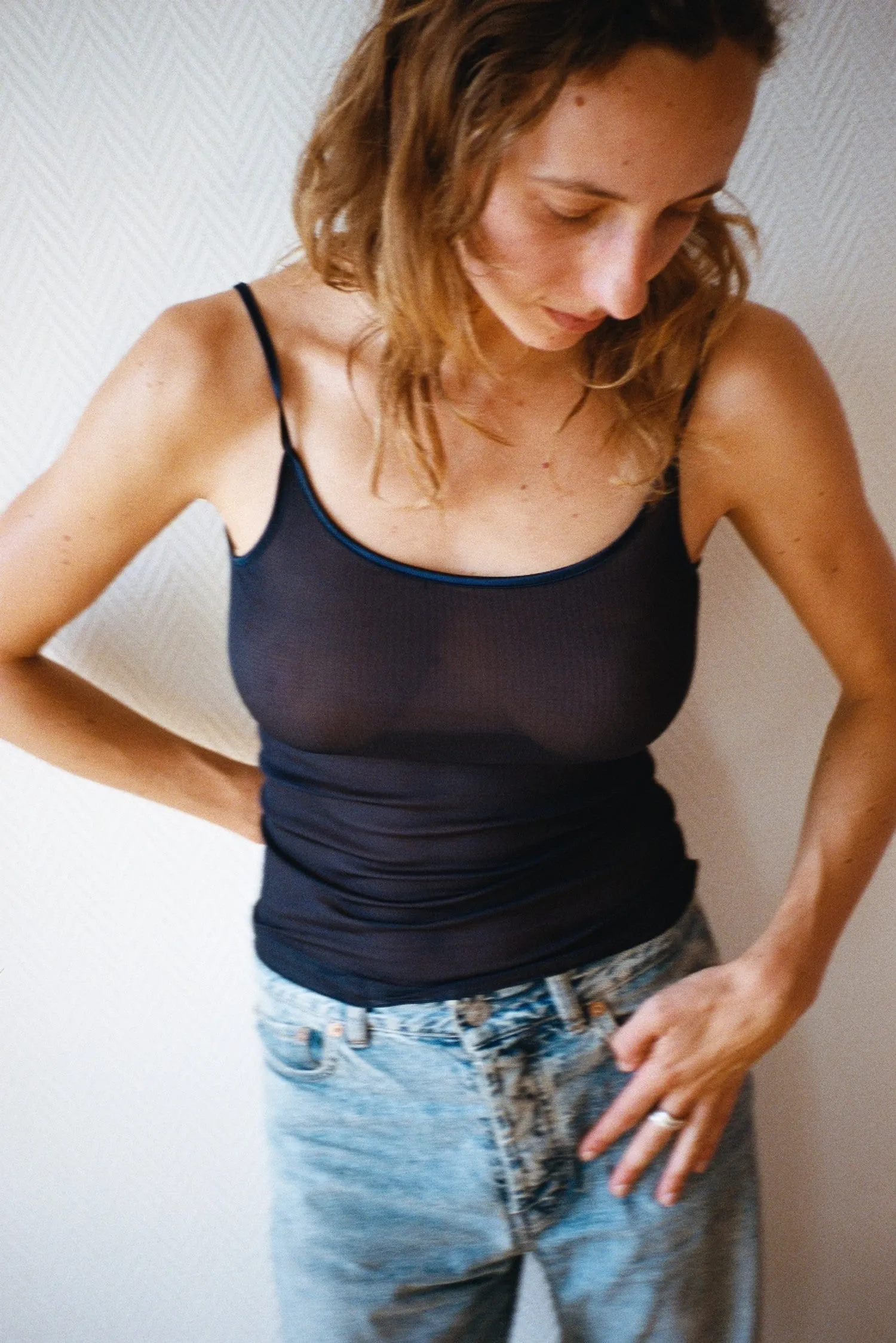 SOIE PLISSE TOP, BLEU sold by Maryam Nassir Zadeh product image thumbnail 2