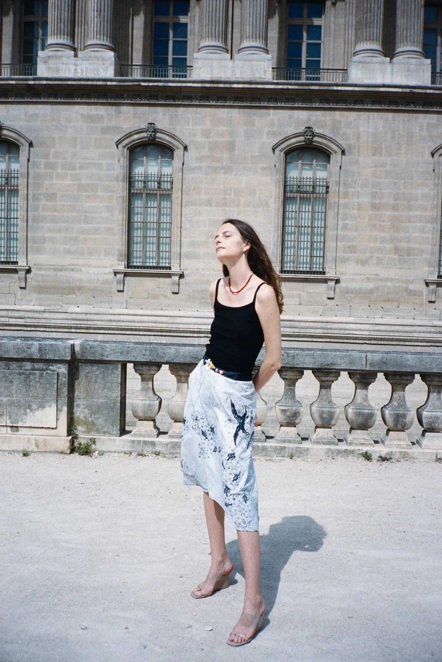 LAINE SOIE PLISSE TOP, NOIR sold by Maryam Nassir Zadeh product image thumbnail 3