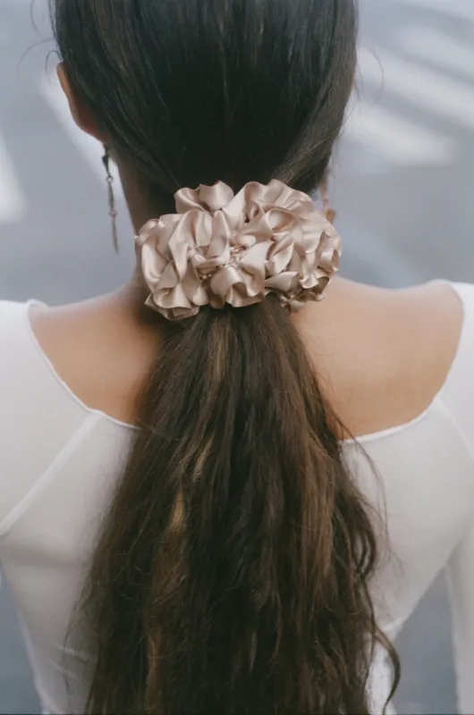 CARNATION SCRUNCHIE, LATTE made by Maryam Nassir Zadeh