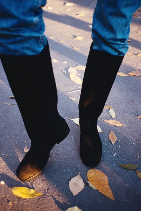 ANDES BOOT, BLACK SUEDE made by Maryam Nassir Zadeh