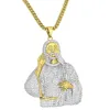 Jesus Piece Pendant Free Stainless Steel 24" Franco Necklace sold by Master Of Bling
