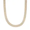 Real Miami Cuban Link Chain 14mm MOISSANITE 925 Silver Gold Tone Necklace sold by Master Of Bling