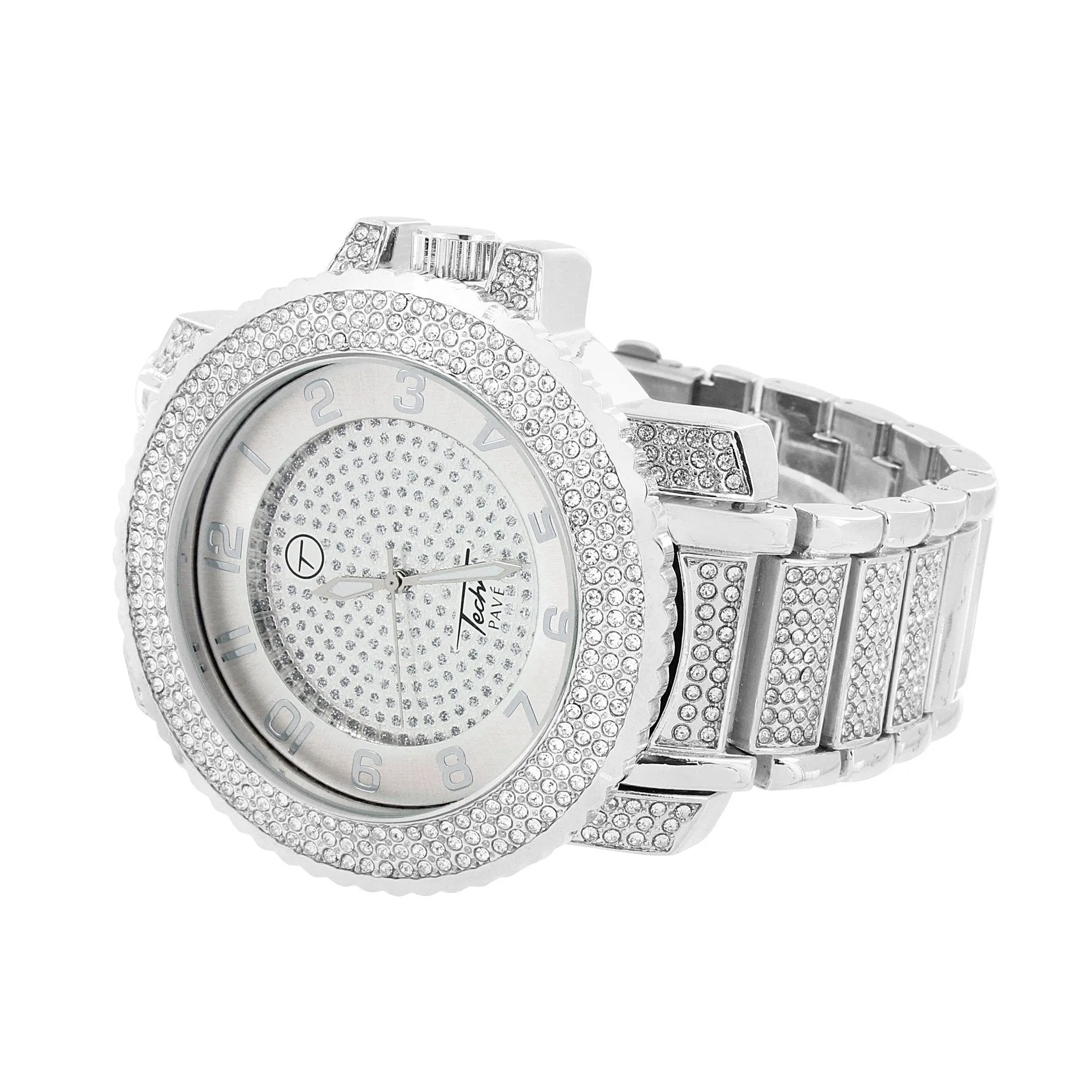 Simulated Diamonds Watch Bling Jojo Jojino Custom Style Stainless Steel Back sold by Master Of Bling product image thumbnail 2