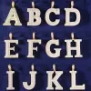Rose Gold Tone Block Letter Double Layer Silver Initials sold by Master Of Bling