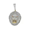 VVS Moissanite Lion Pendant 925 Silver 14k Gold Tone Fully Ice Custom Men sold by Master Of Bling