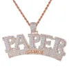 Men's Paper Chasin Money RoseGold Finish 925 Pendant sold by Master Of Bling