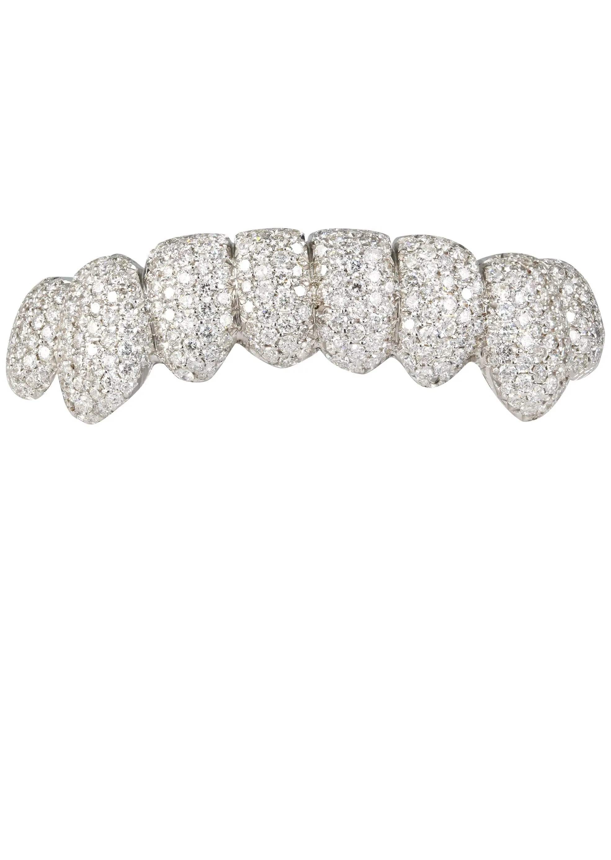 Custom Moissanite Diamond Top Bottom Honeycomb Set Grillz Handset sold by Master Of Bling product image thumbnail 2