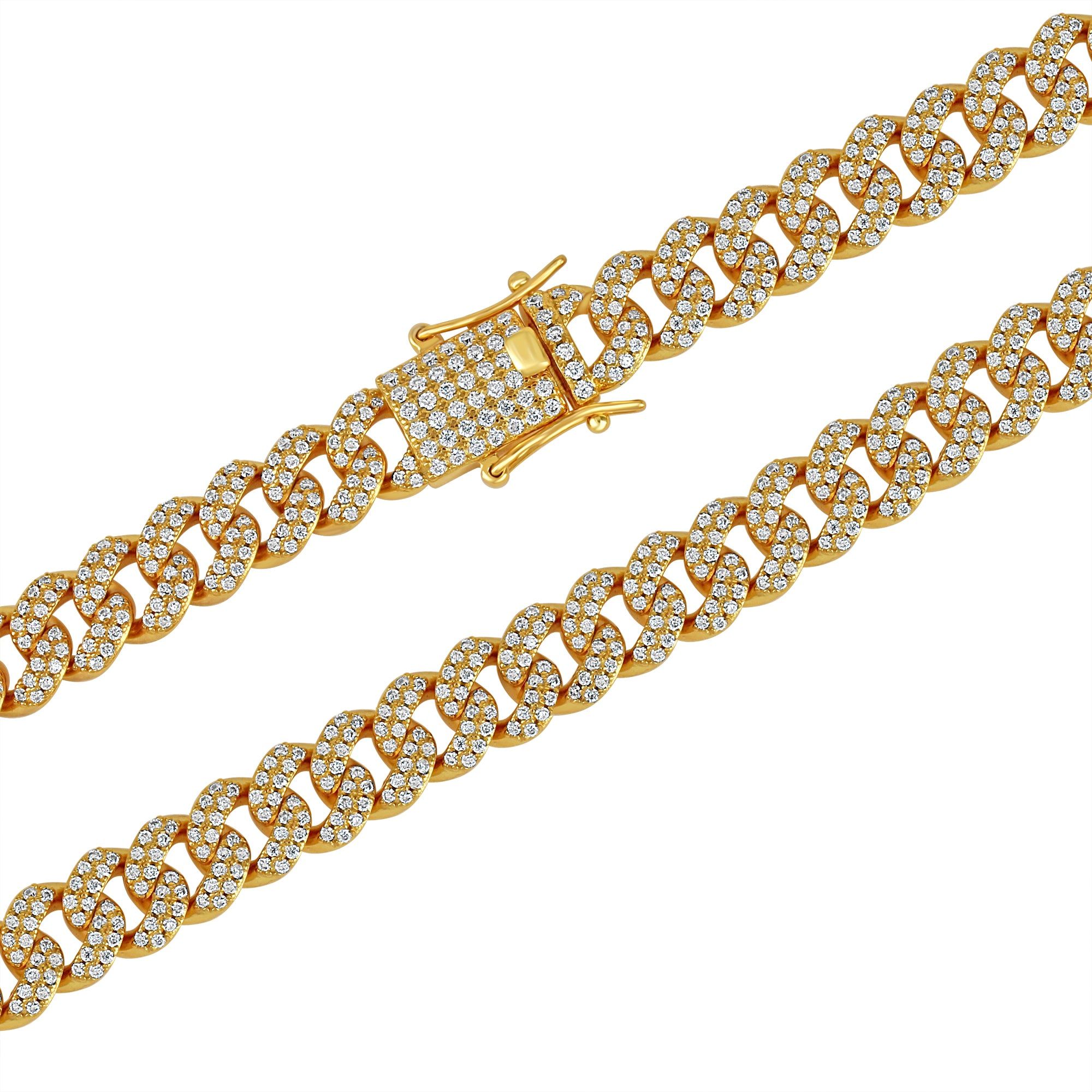 .925 Moissanite Diamond Icy 9mm Link Miami Cuban Necklace sold by Master Of Bling product image thumbnail 2