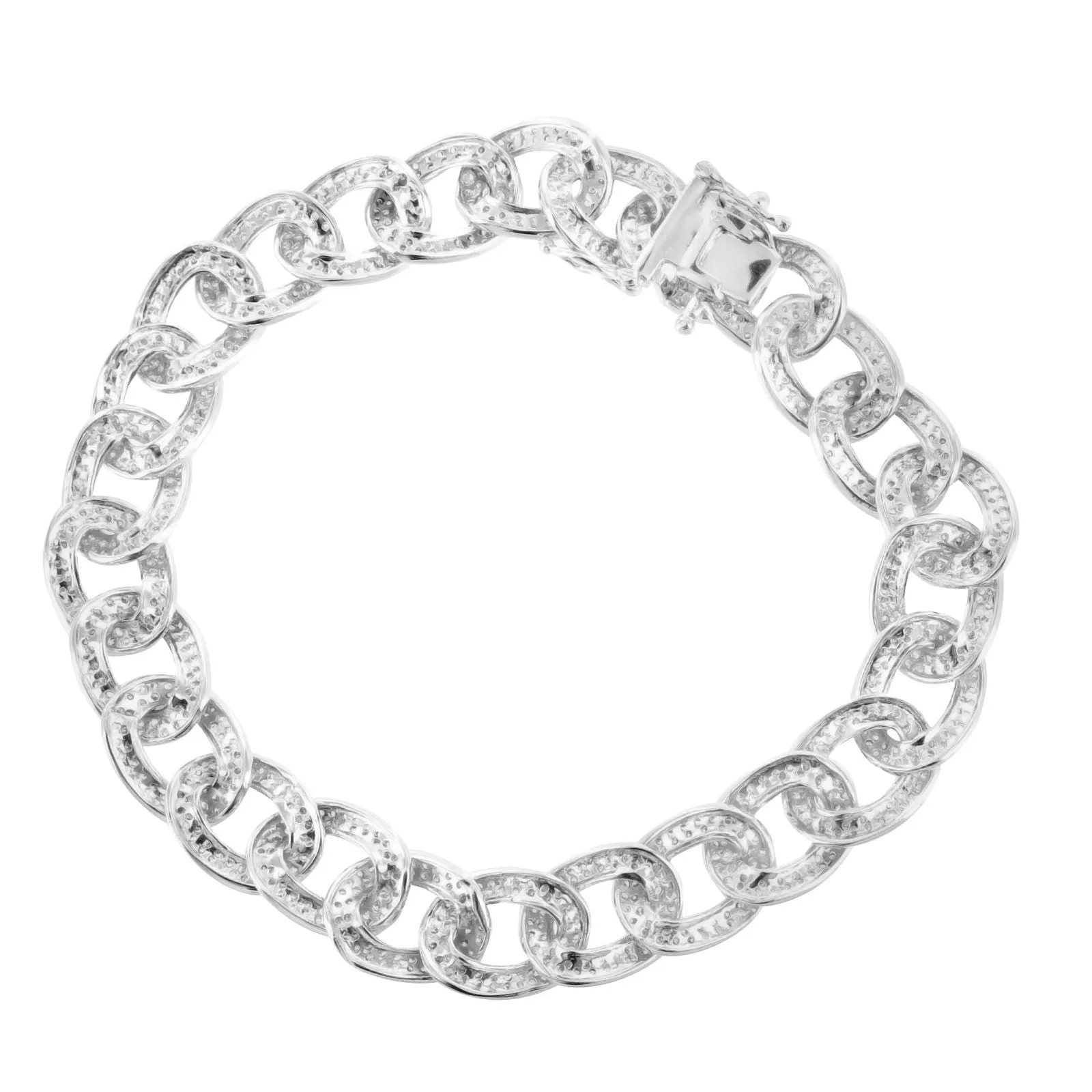 Lab Diamond Miami Cuban Link 14k Gold Finish Bracelet sold by Master Of Bling product image thumbnail 4