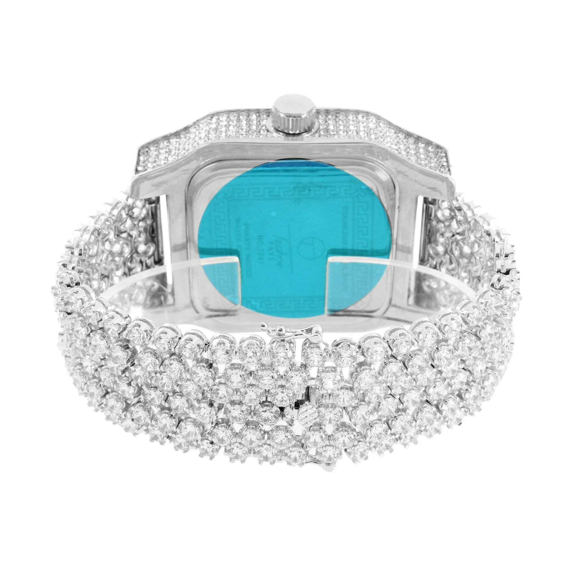 Mens White Square Watch Fully Elegant Joe Rodeo Jojo sold by Master Of Bling product image thumbnail 3