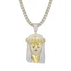 Religious Jesus Face Cuban Pendant  Free Franco Chain sold by Master Of Bling