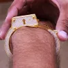 Men's HandCuffs Bangle Custom Bracelet sold by Master Of Bling