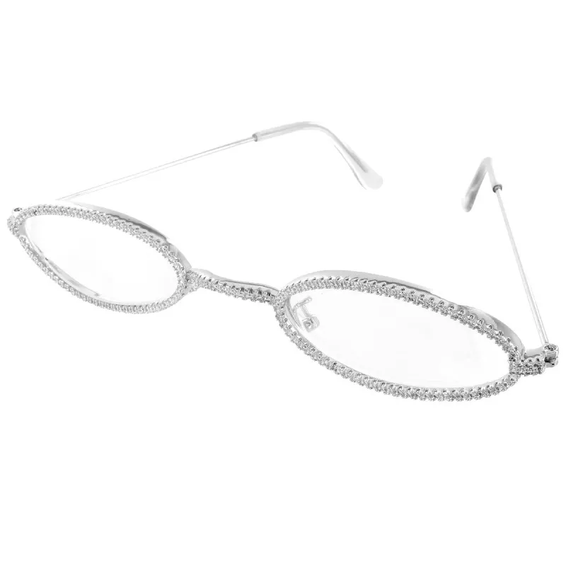 White Finish Vintage Retro Shades Bling Rapper Metal Sunglasses sold by Master Of Bling