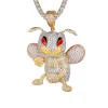 Mens Fighting Bee Character 925 Silver Bling Rapper Pendant sold by Master Of Bling