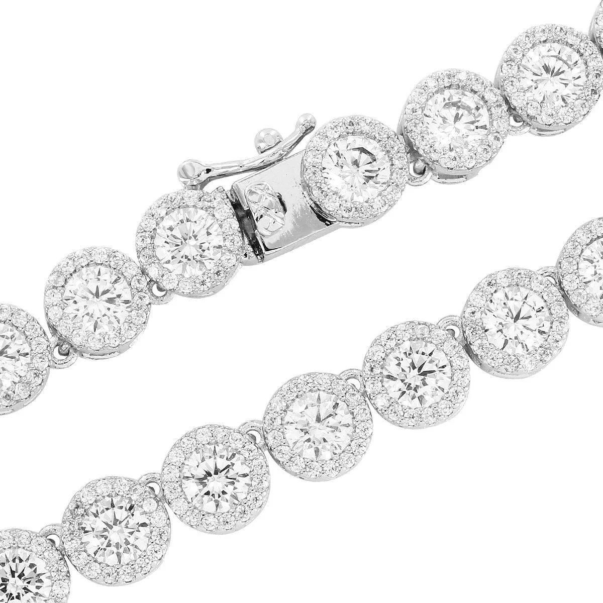 Men's Custom Circle Solitaire One Row Tennis Necklace sold by Master Of Bling product image thumbnail 2