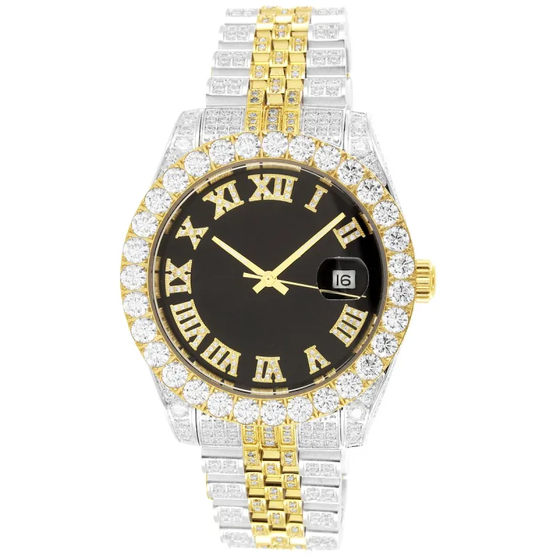 Two-Tone Gold 40mm Presidential  Band Watch sold by Master Of Bling