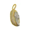 Moissanite Diamond Pendant Scream Mask Ghostface 14k Gold Tone 925 Silver sold by Master Of Bling