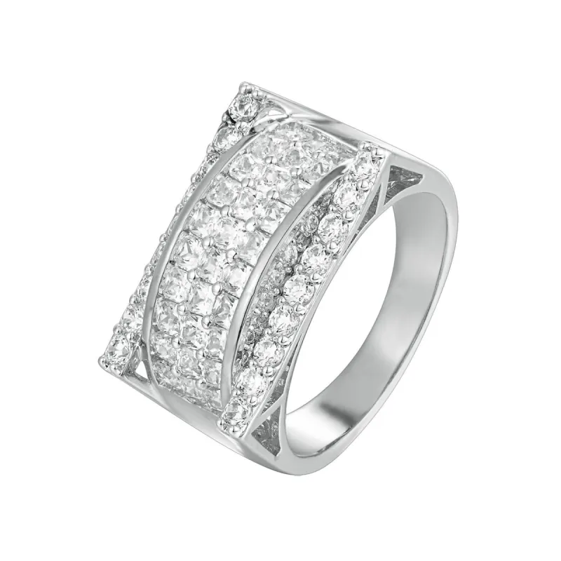 Men's  3D Solitaite Designer Baguette Ring sold by Master Of Bling